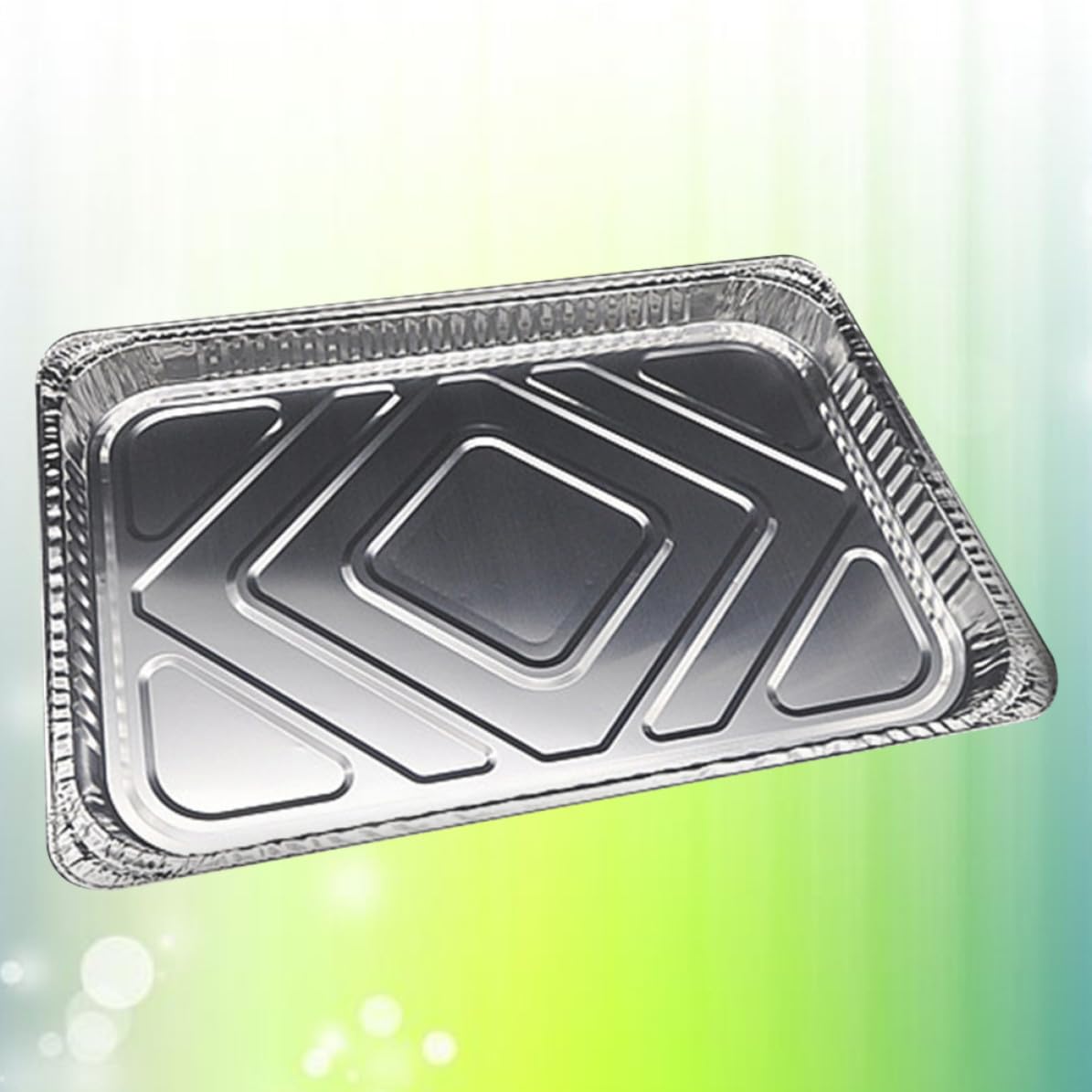 10 Bandejas Desechables de Papel de Aluminio para Barbacoa, Fácil Limpieza y Mantenimiento de Grill, Paquete de 10 Unidades para Recoger Grasa