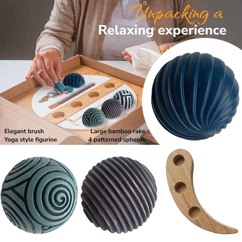 Mini Zen ogród na biurko, japoński zen ogrodowy zestaw na biurko, mini zen wystrój akcesoria biurowe, dekoracja biurowa, dekoracja pokoju, medytacja, taca do terapii (A)