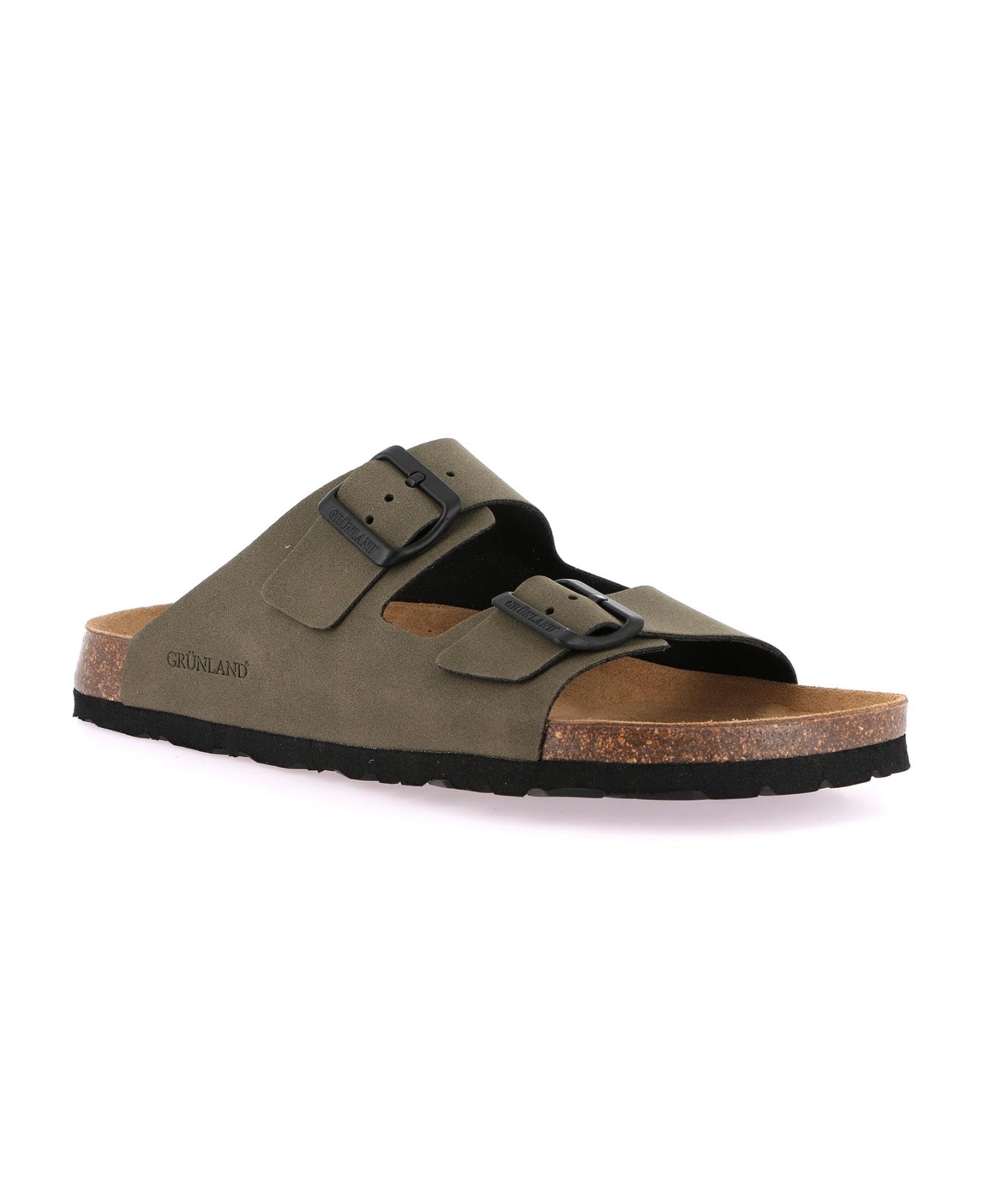 Grunland Ciabatta Doppia Fibbia da Uomo in Eco-Suede | BOBO CB0812