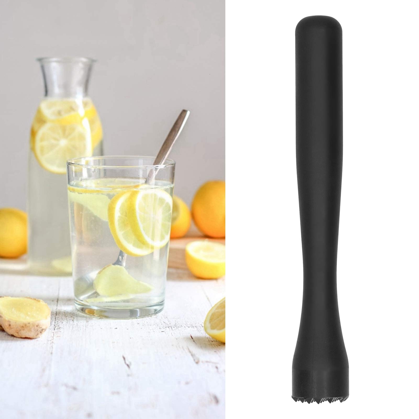 Muddler for Cocktails, Cocktail Muddler Mixer, Ice Crushing Rod Mixing Tool Barware Bartending Accessory for Home Bar (PC bold style medium size)