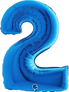 Grabo-Number Número 2 Superloon Paquete individual, longitud de 40 pulgadas, color azul, talla única 002B-P