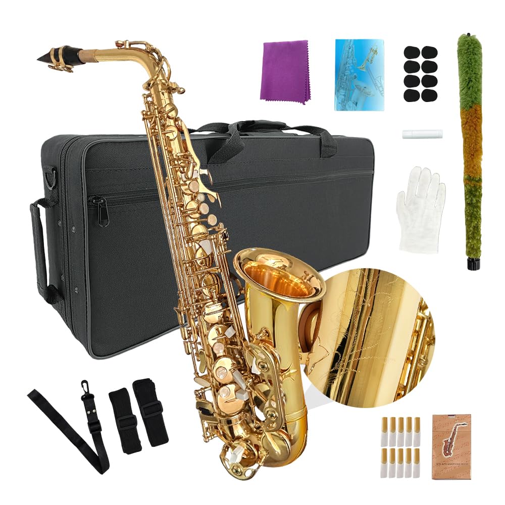 Amazon.com: YoungMonic Alto Saxophone E Flat for Adults Student