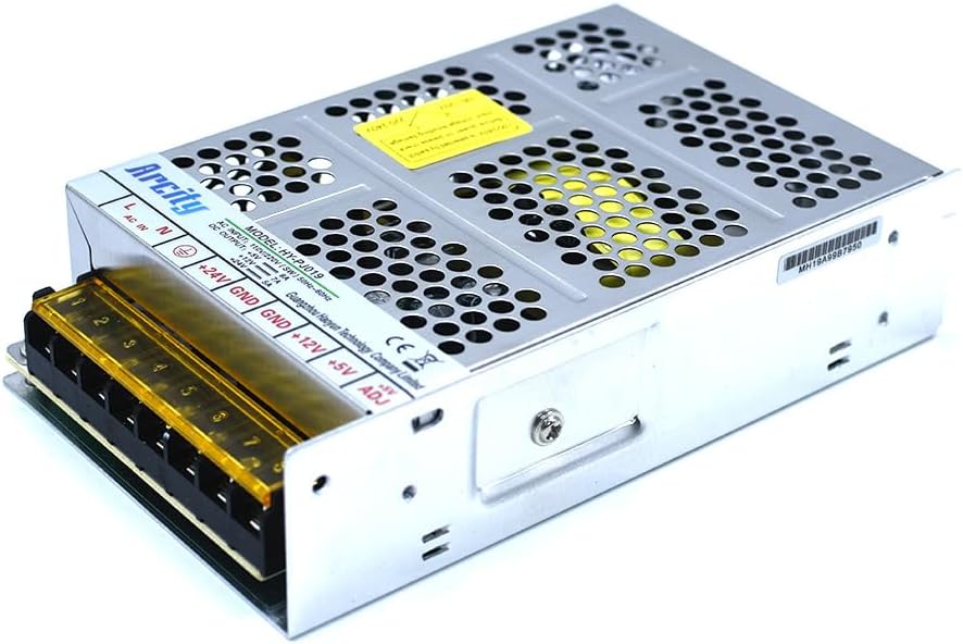 Arcity 5V 12V 24V Output Switching Power Supply Unit Adjustable for Video Multi Games Machine Console Cocktail CCTV Computer DIY New