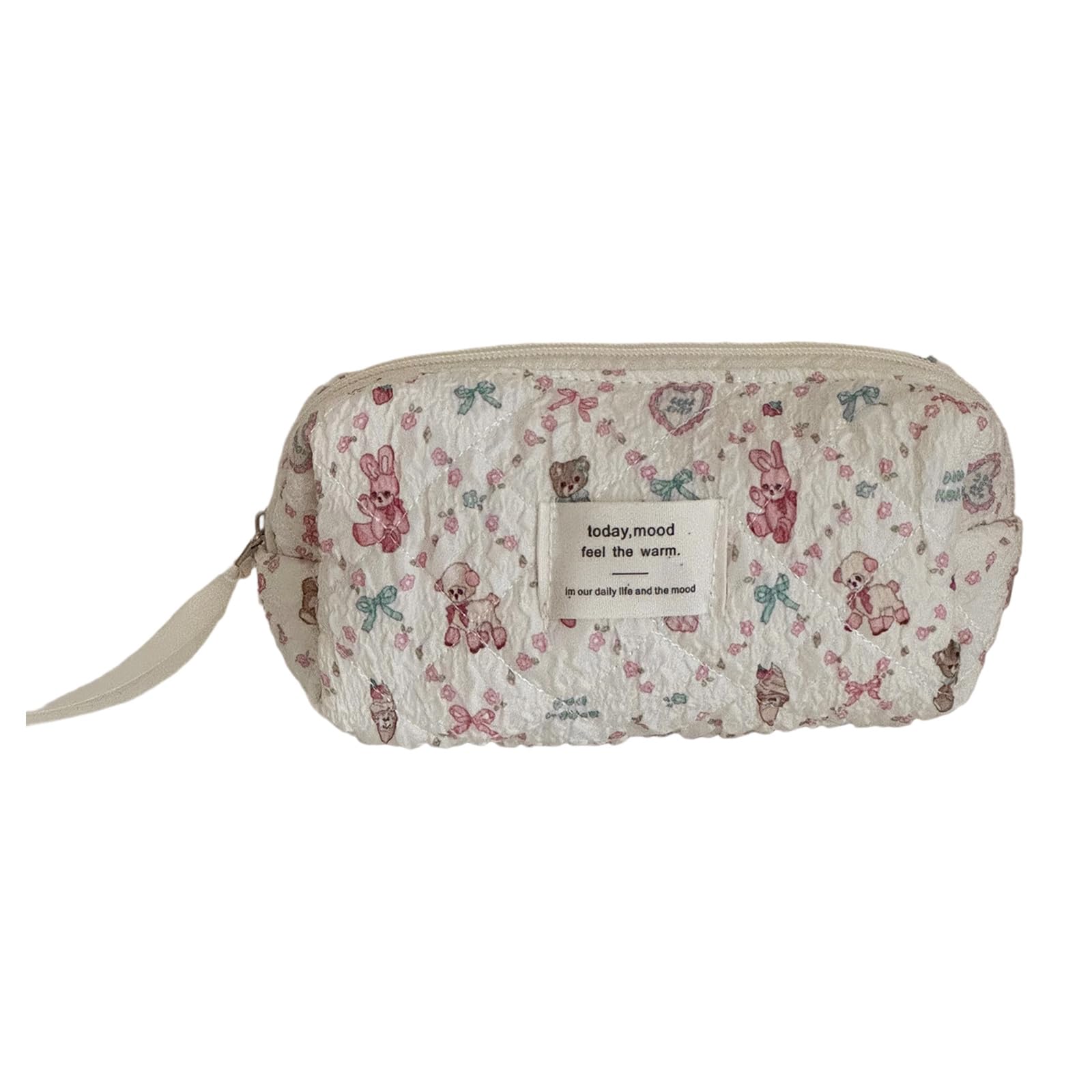 Msioytog Multifunctional Quilted Storage Bag Sturdy Polyester Fabric Spacious Compartment Design for School Equipment Sturdy Polyester Organizers Bag