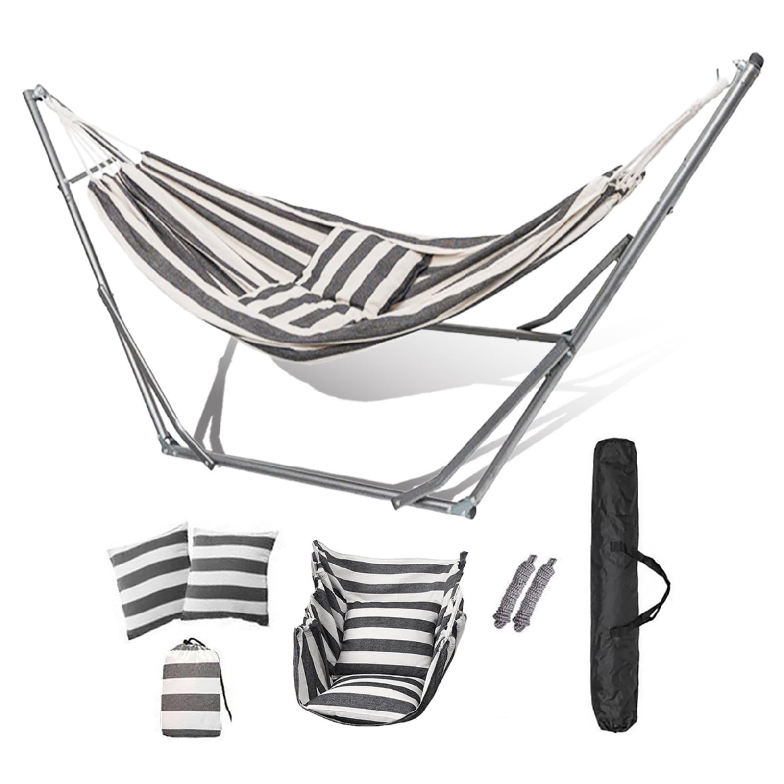 Amazon.co.jp: TAMYUSE ハンモック 自立式 ダブルサイズ（長さ200cm×幅