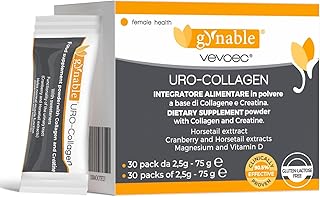 Gynable UROCollagen,Bladder Control Supplement for Women,Urinary Tract Health, Strengthen Pelvic Floor Muscles,Urinary Leakage,Female Care,with Creatine,Natural Lemon Flavored