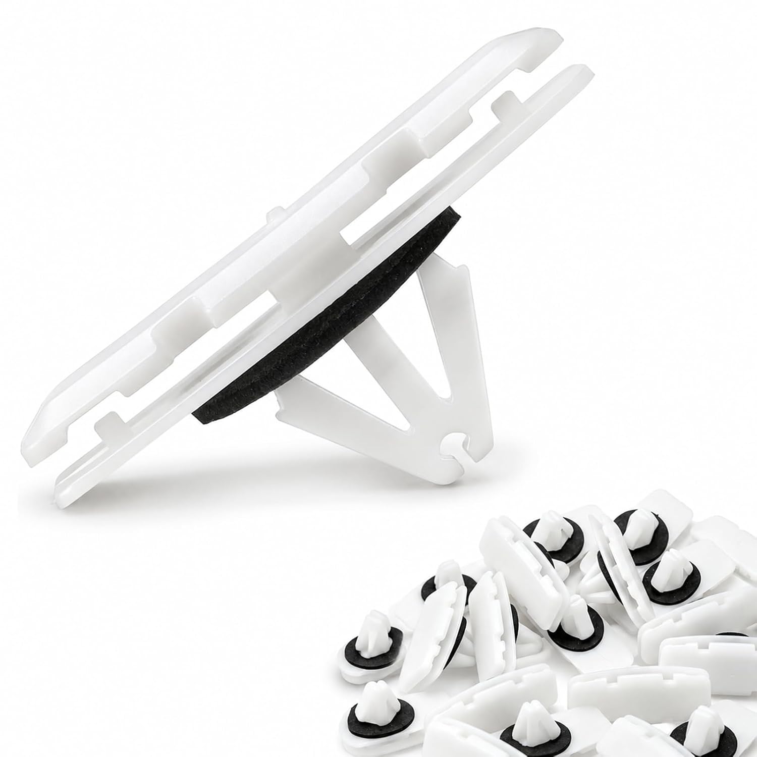 FUSCH 50Pcs Fender Flare Clips Rocker Molding Retainer Fastener Wheel Flare Retainer Clips Compatible with 2018-2024 Jeep Wrangler JL 2020-2024 Jeep Gladiator JT 2019-2024 Ram 1500 Replace#:68526185AA