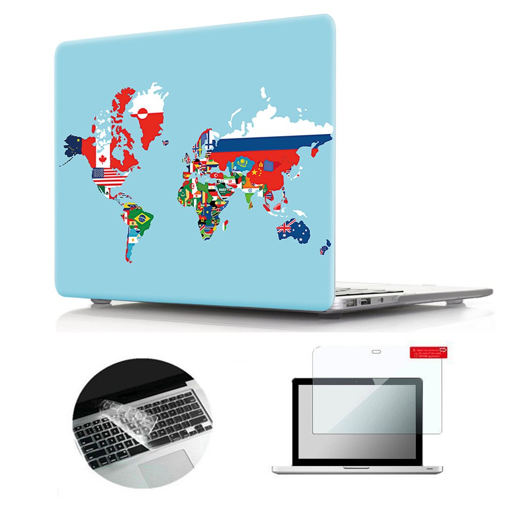 Se7enline Compatible with 13.6 MacBook Air Case M2 M3/M4 2022-2025 for Mac Air 13.6-inch A2681/A3113/A3240 Laptop Hard Shell Case with Keyboard Protective Cover & Trackpad Protector, Colorful Floret — view 39