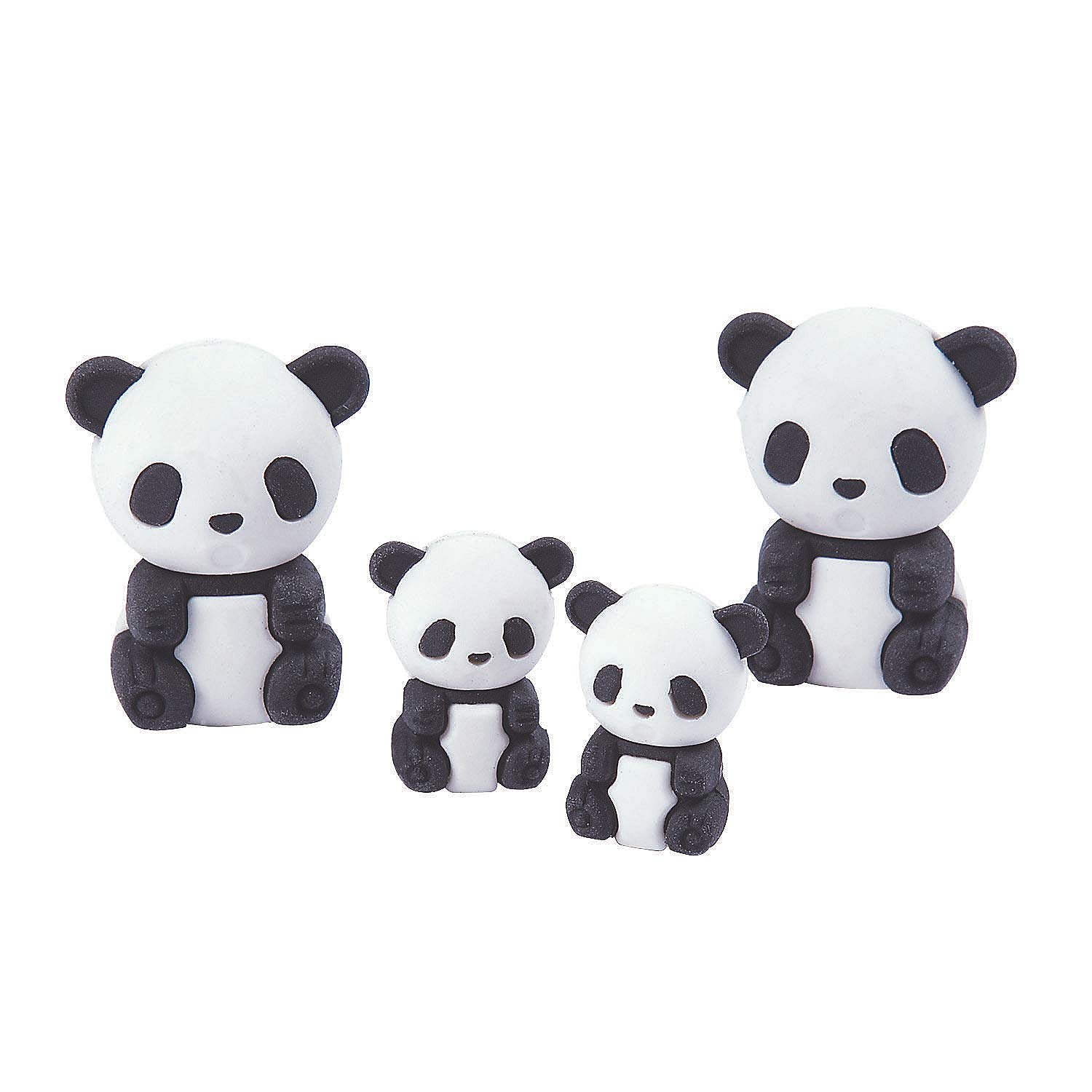 Fun Express Panda Family ERASERS - Stationery - 50 Pieces