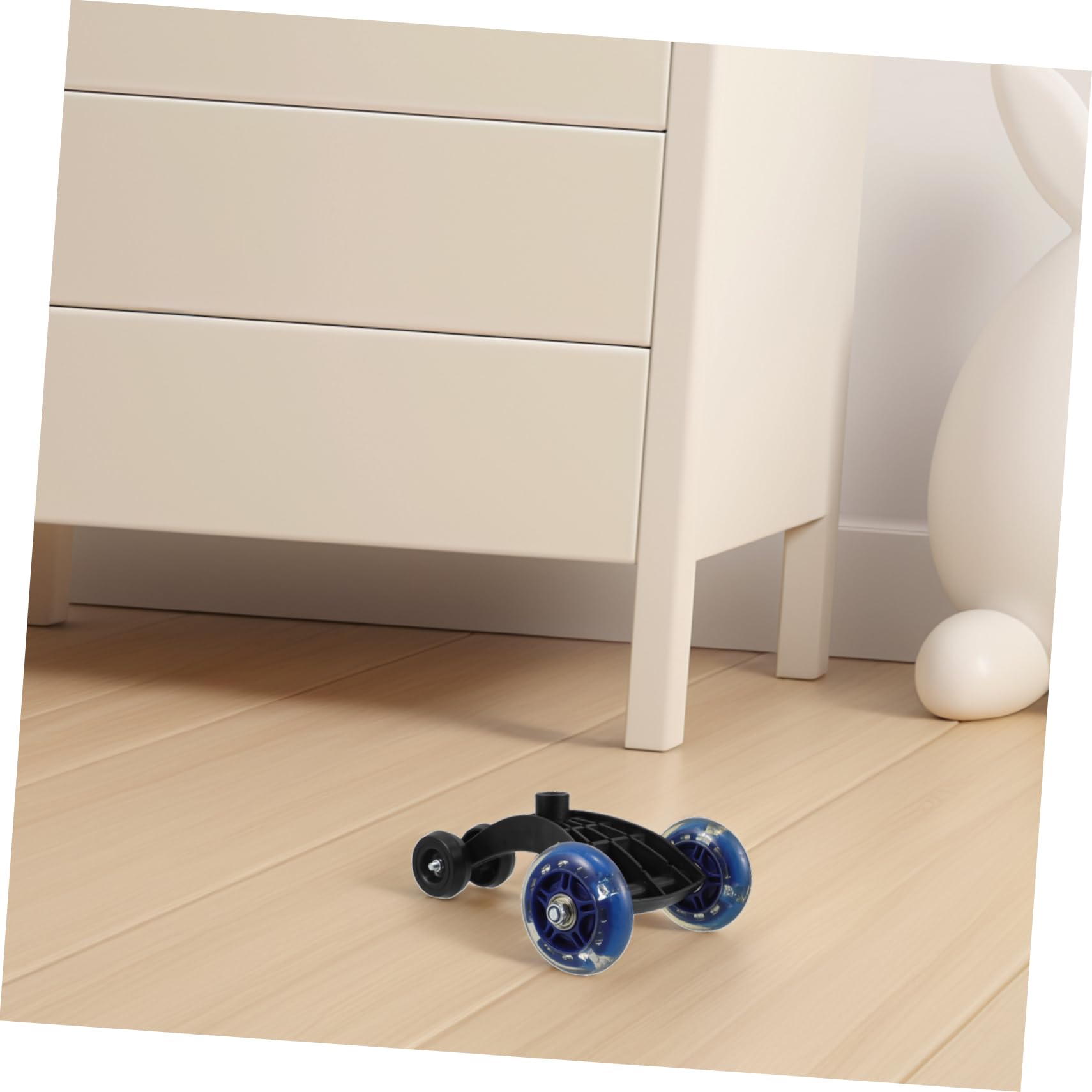Auto Vorderrad mit Dreiecks Stabiles Dreibein Design Komfortables Lenkrad Sicher für Kleinkinder Geeignet für Indoor und Outdoor Spielautos