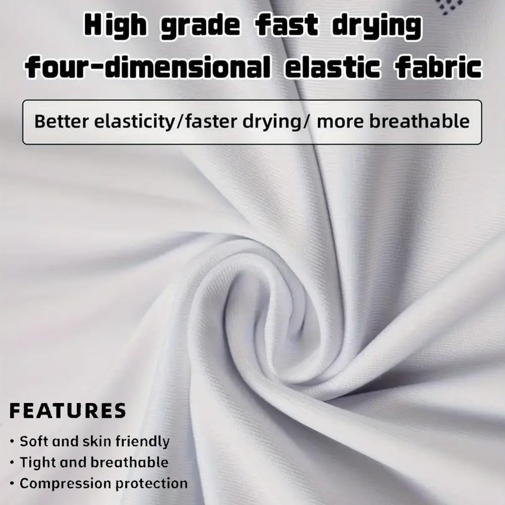 3 Pack Men's Compression Shirts Long Sleeve Workout Baselayer Quick Dry Athletic T Shirts Sport Running Tops - Image 7