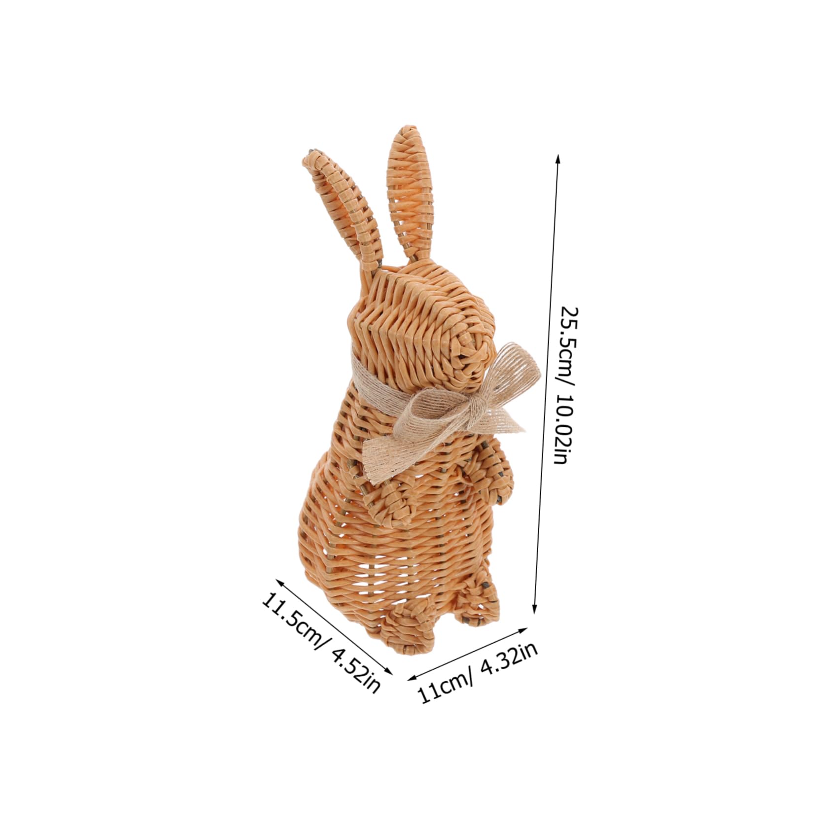 Levemolo Handgewebte Osterhasen Ornamente aus Pp mit Niedlichem Design Realistische Tischdekoration für Frühlingsparty und Wohnaccessoire Osterdeko