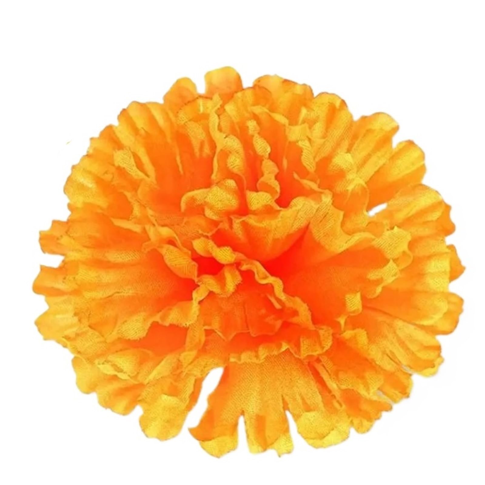 Maryear Artificial Flower 60Pcs Marigold Flowers Artificial Day Of The Dead Flower Fake Head For Garland Making