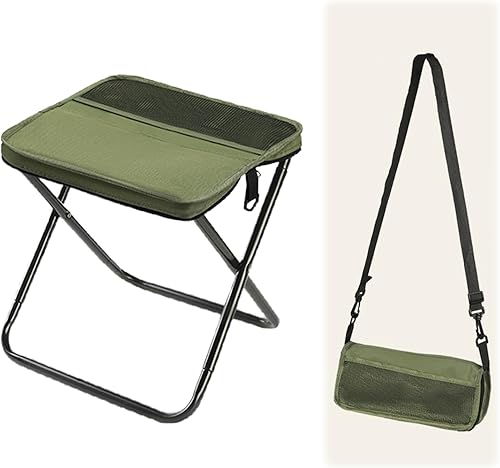 KAMOJI Taburete plegable tipo mochila, 2026, taburetes plegables compactos, ultraligeros para pesca, senderismo, silla plegable portátil ligera