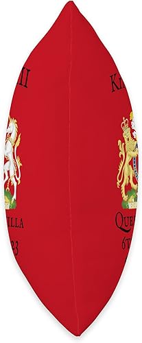 Miniatura 2 de King Charles and Camilla Royal Coronation 2023 - Almohada con escudo de brazos, 18 x 18 pulgadas, multicolor