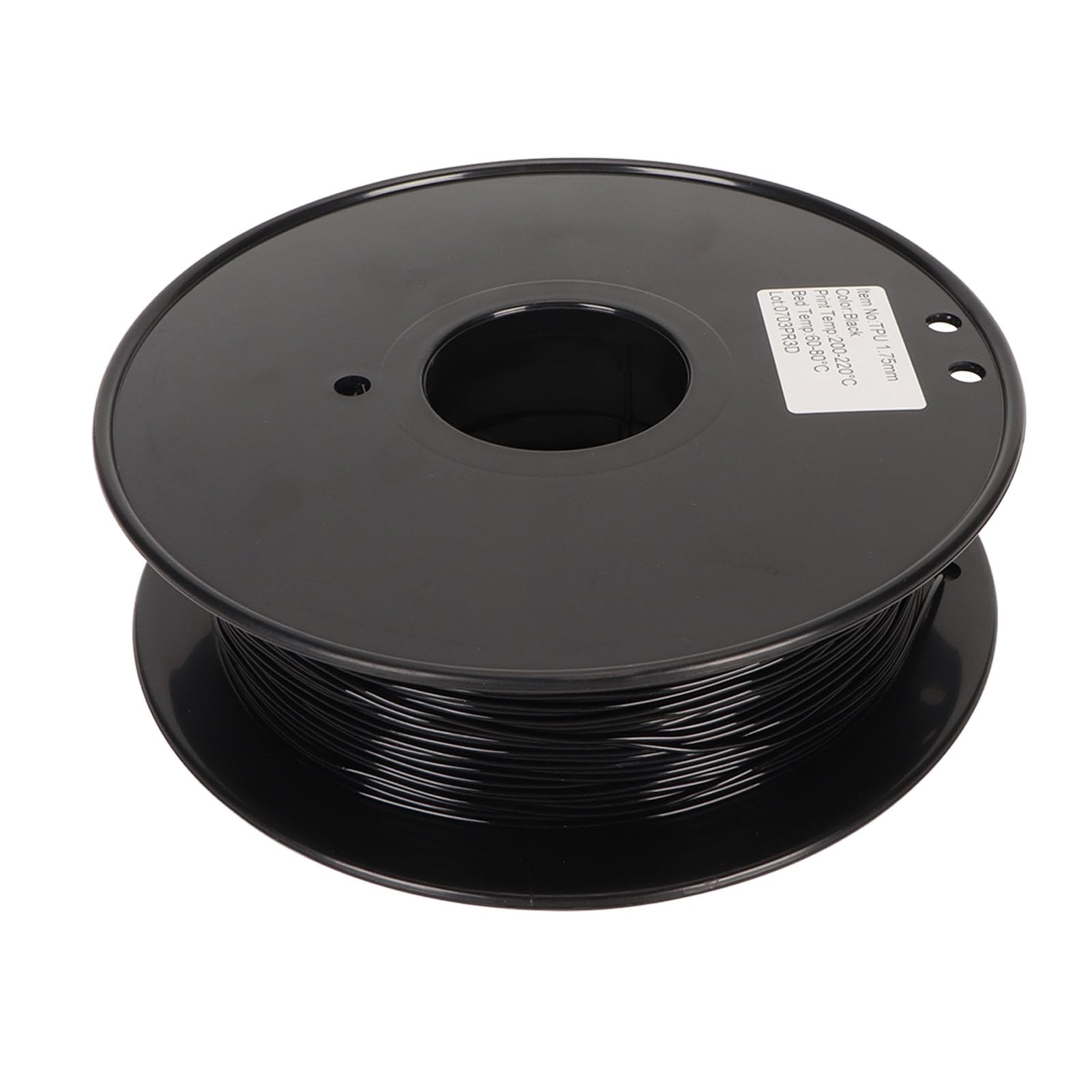 Filament TPU, 95A 1,75 Mm Filament do Drukowania 3D Niski Zapach 8 Kg 1,8 Funta Wysoka prędkość dla Większości Drukarek FDM (Czarny)