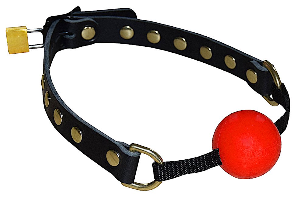 Exklusiver abschließbarer PREMIUM Mundknebel Knebel Ballknebel Ball Gag, Silikonball (geruchsfrei)