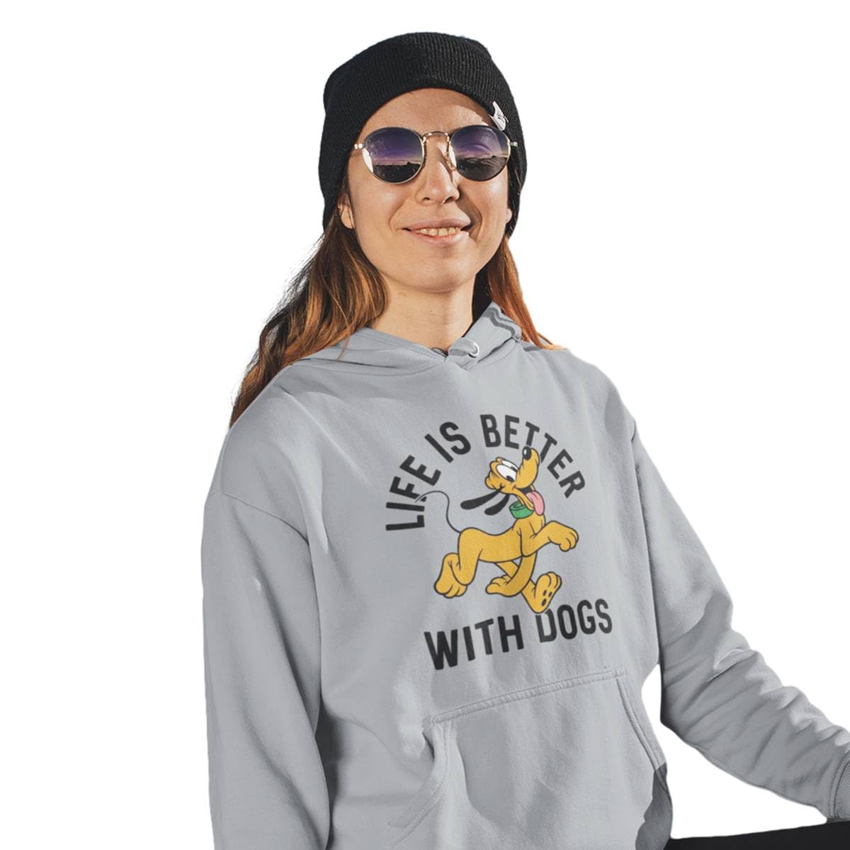 Hoodies for Women | 300 GSM |Cotton Fleece Hoodie | Printed | Pullover| Ribbed Hem | Blue | Pink | Lavender | Black | Grey | Mint | Sky Blue | Green | Plus Size-image-33