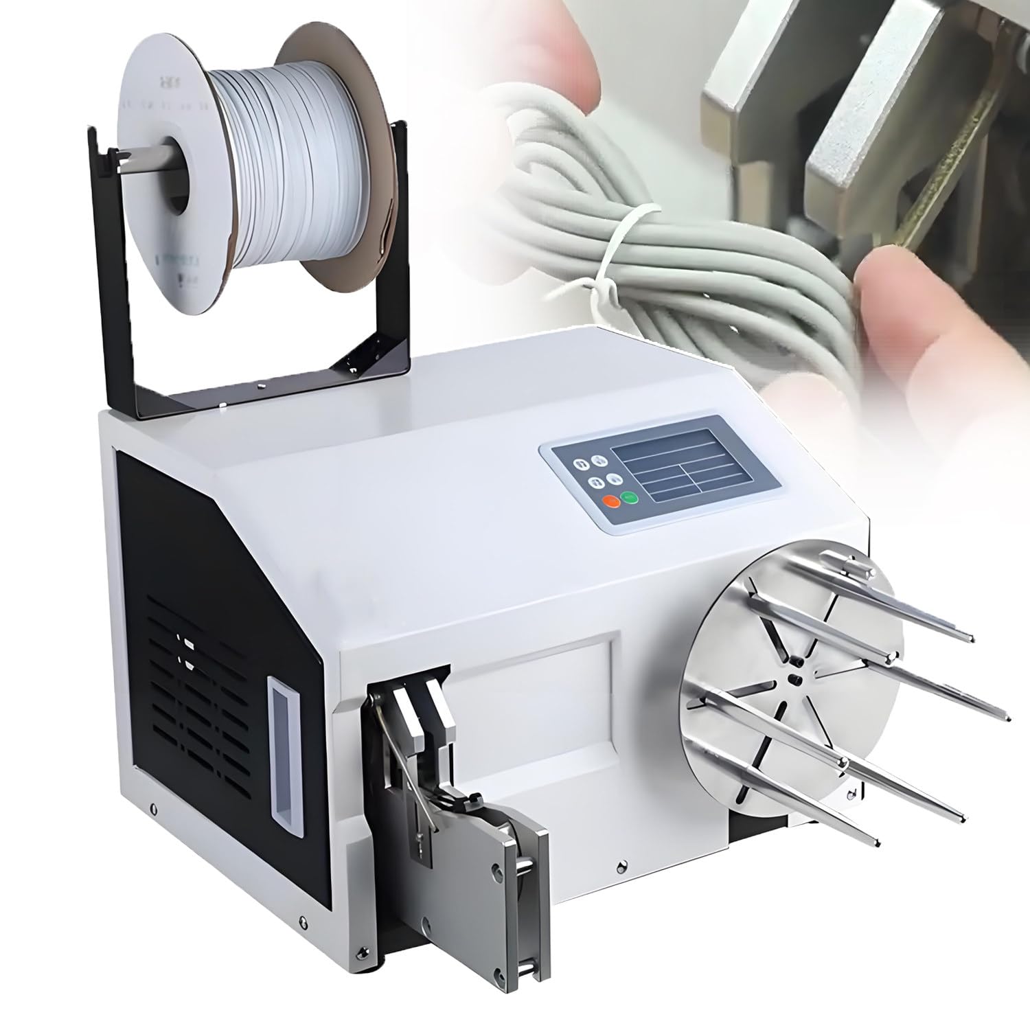 Automatische 400 W Versiegelungs Bündelungsmaschin BundlingWindingA | 4.3 Inch Display,Bundling Diameter 0.19-1.18in (5-30mm),Cable Tie Length 70-128mm,for Bäckerei & Industrieverpackungen