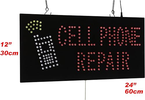 Miniatura 2 de Teléfono celular Repair Sign, Super Bright LED de Alta Calidad abiertos Sign, almacenar signo, Business señal, ventana señal