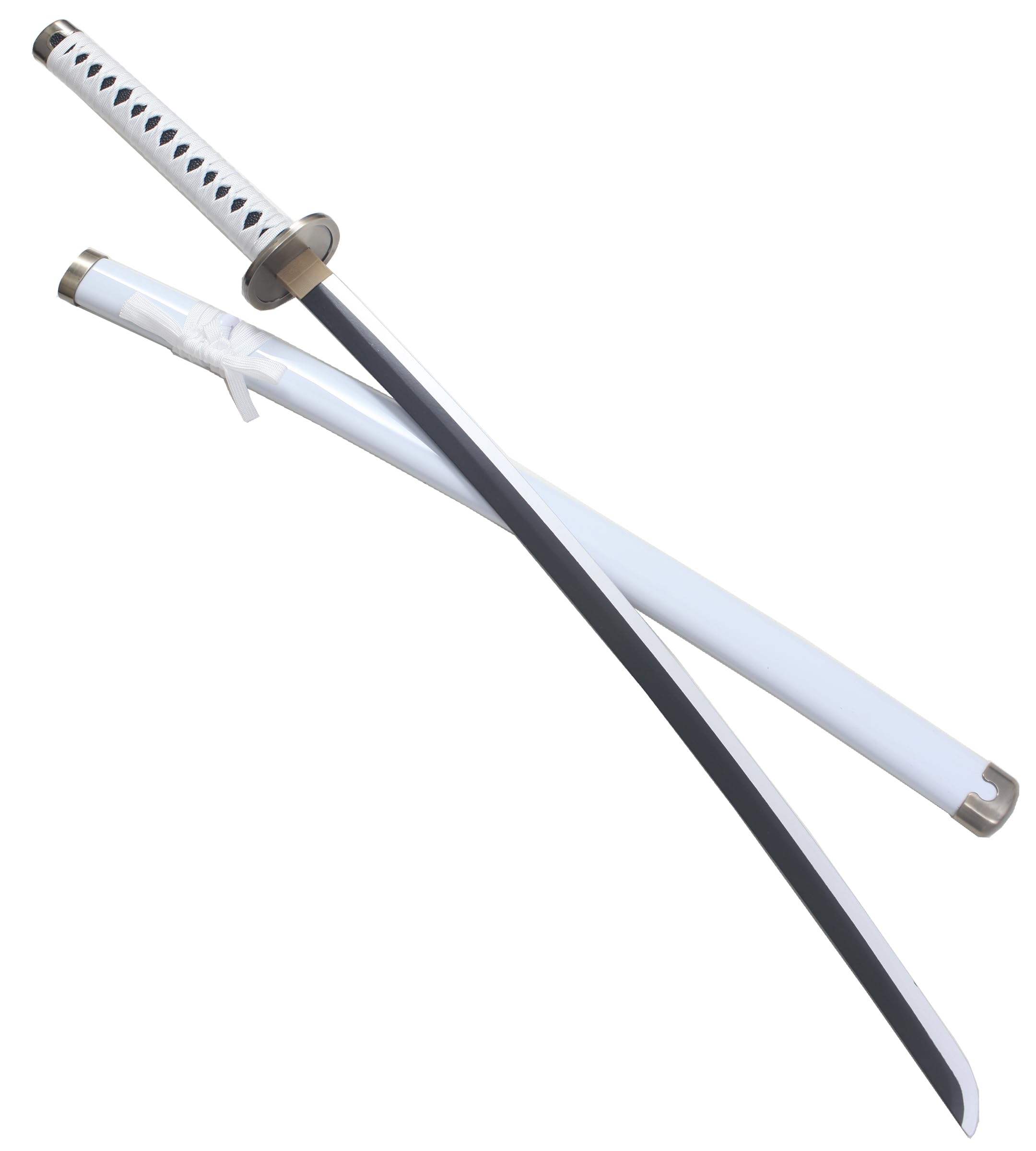 One Piece Katana en Bois Lame Decoration Sabre Wado Ichimonji Replique Zoro Epee Cosplay Deguisement + Presentoir en Bois Inclus