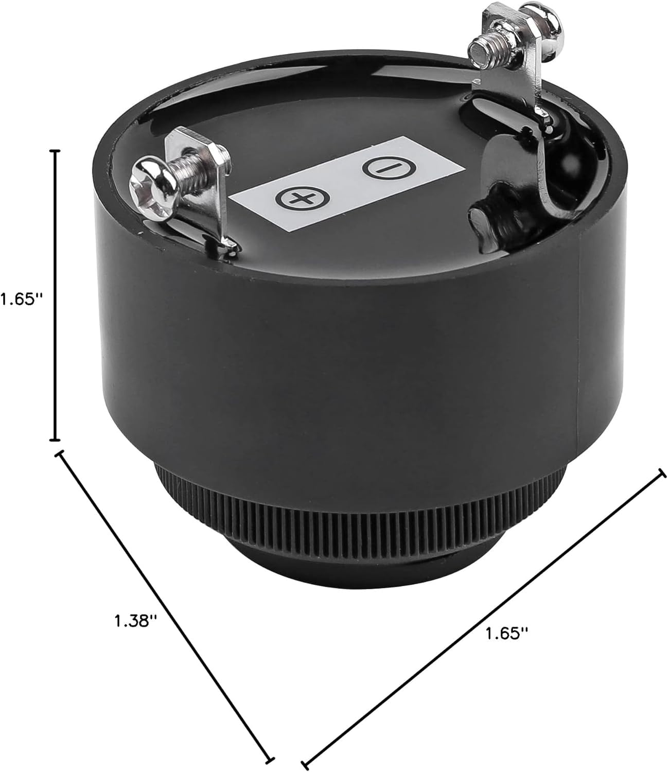 RUNCCI-YUN 2 pezzi Cicalini Elettronici di Allarme DC 3-24V Piezo Buzzer Suono Continuo per Arduino (Nero)