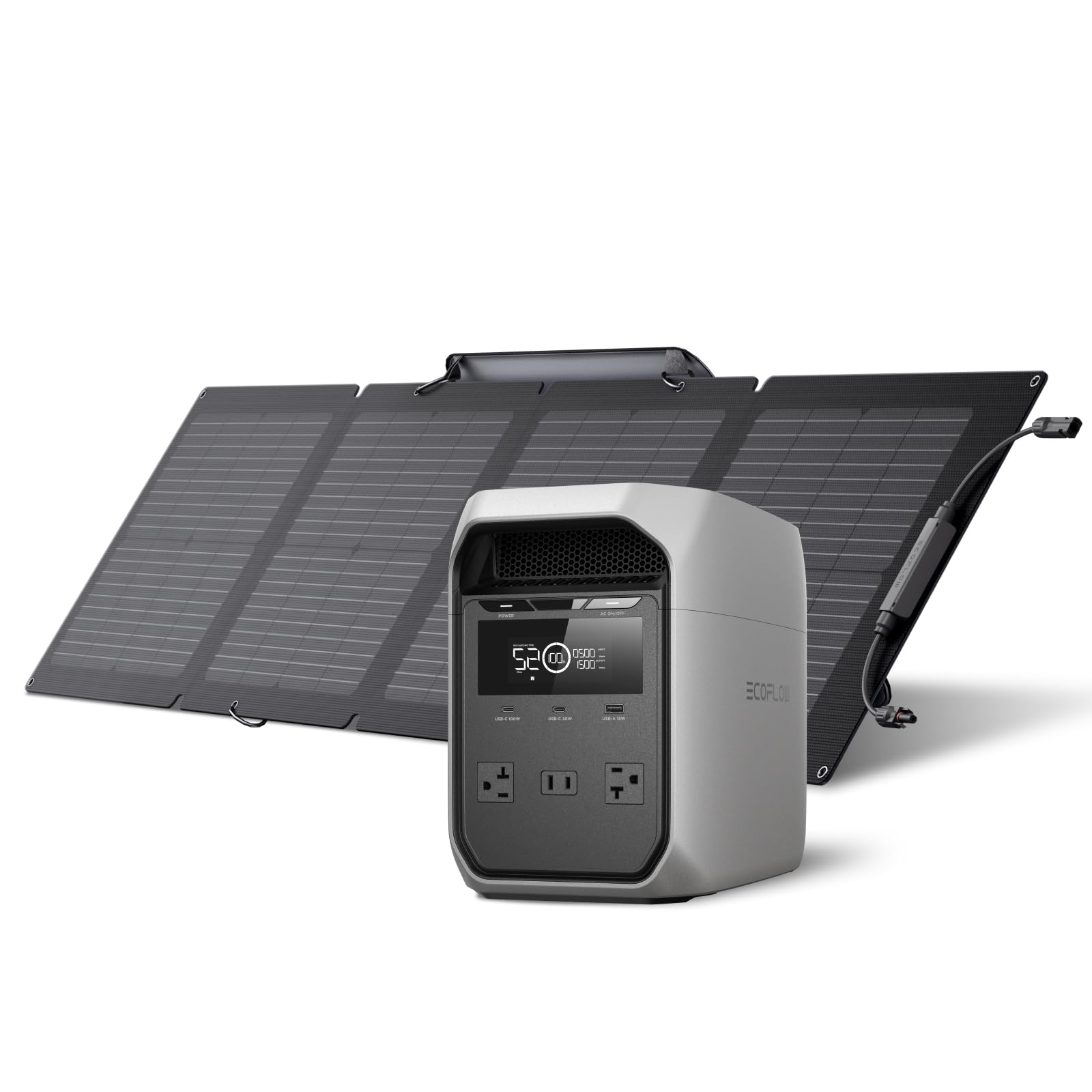 Amazon.co.jp: EcoFlow DELTA 3 Classic ポータブル電源 ソーラー