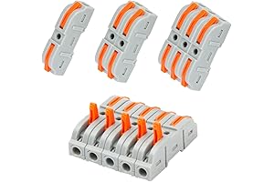 35-Piece 1-Way Lever Wire Couplers: Compact and Universal Electrical Wire Connectors