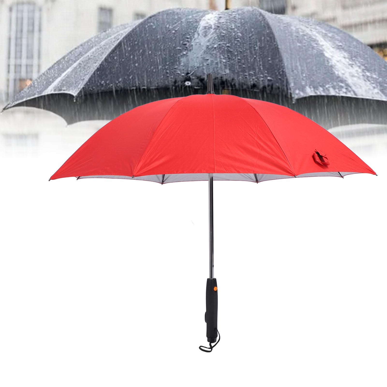 Cryfokt Parasol Przeciwsłoneczny UV z Wentylatorem i funkcją Zamgławiania Możliwość Obrotu o 360 Stopni na Letnie Wycieczki Przenośny i Kompaktowy
