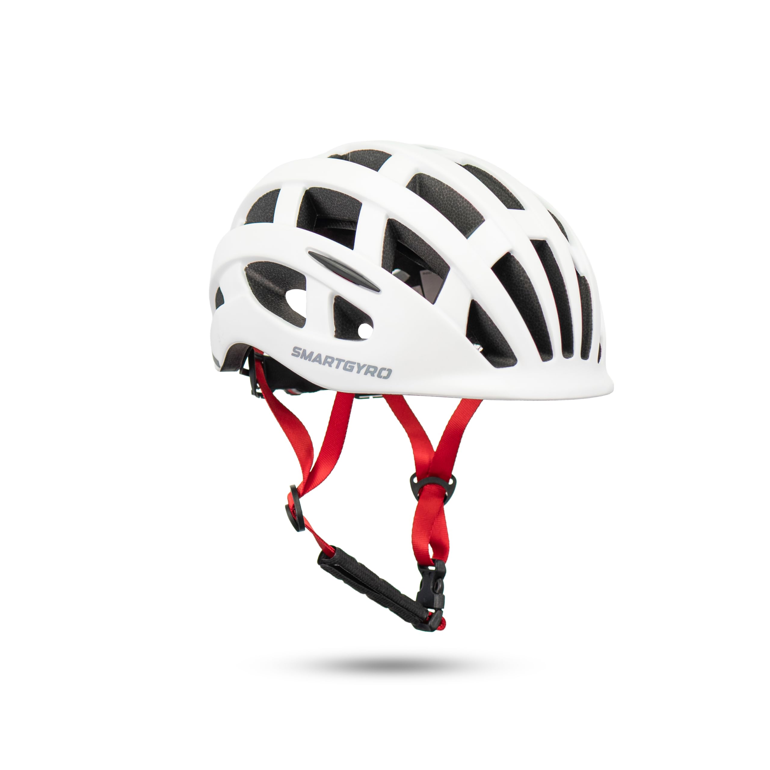 Smartgyro Helmet Urban White - Casco urbano e montagna per biciclette e scooter elettrici, taglia M/L, unisex, multipla ventilazione, Led posteriori