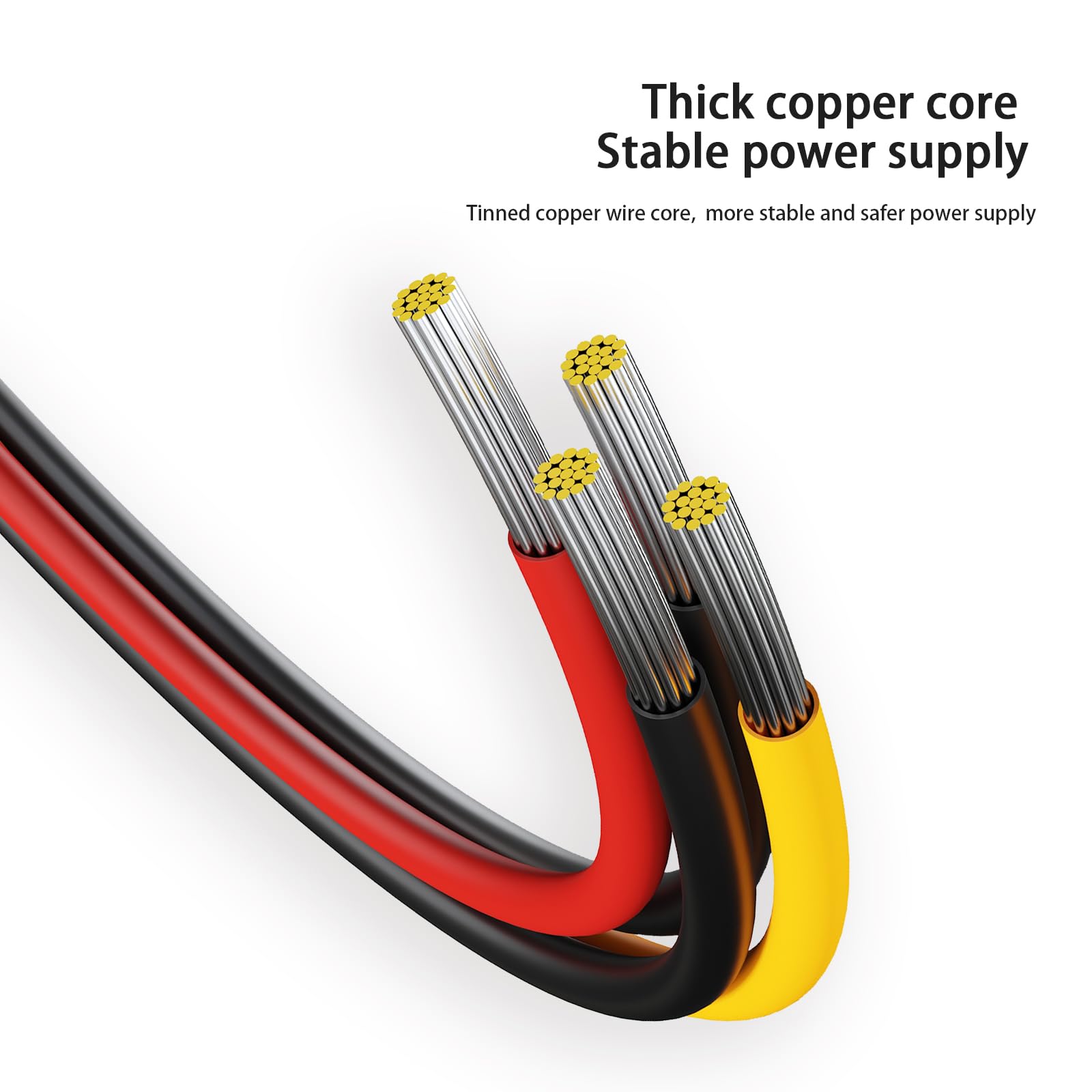 3er-Pack 15-poliges SATA-Strom-Splitterkabel, 20,3 cm SATA-Stecker auf 2 x Buchse, Kabel für HDD, SSD, optische Laufwerke
