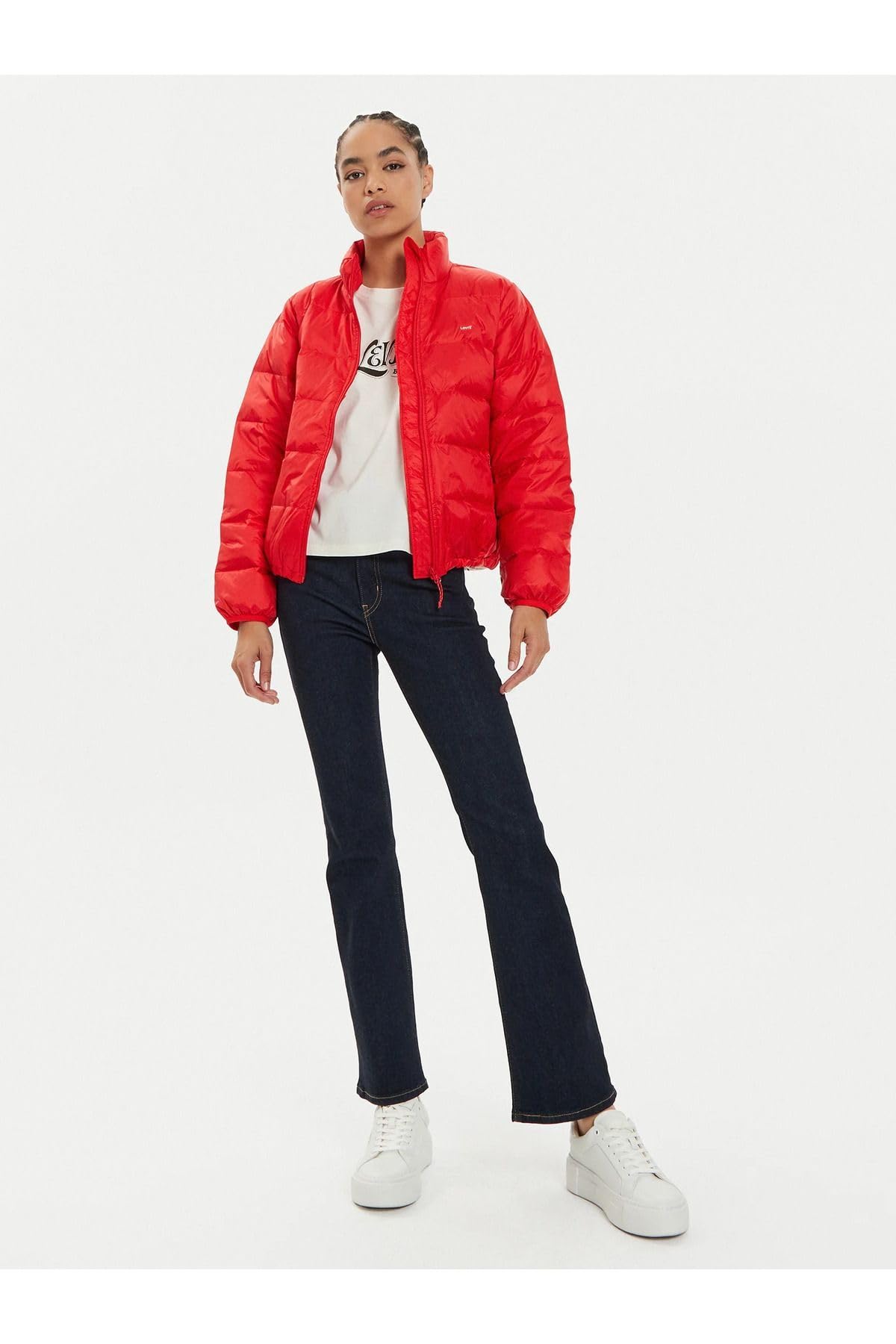 Levi's Damska kurtka Puffer Chase, P?omie?, purpura, L