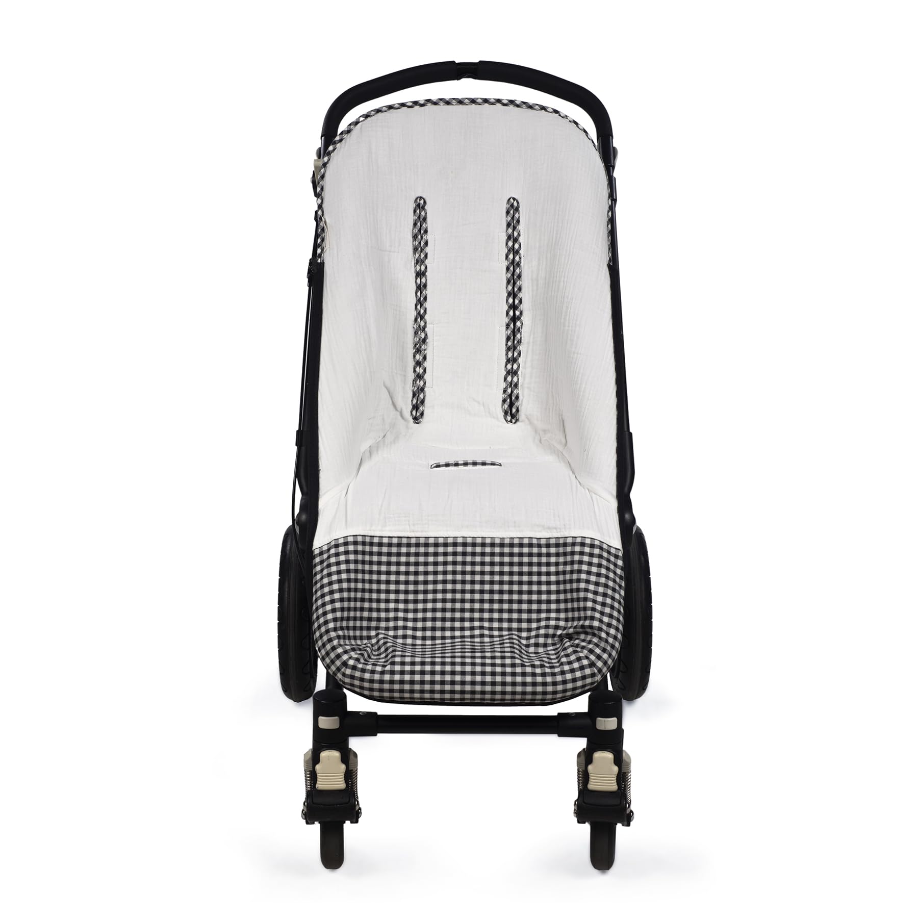 Saco silla entretiempo I love Vichy de Walking Mum (Negro)