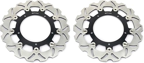 Miniatura 1 de Smadmoto Discos de freno delantero para YAMAHA YZF R6 FZ6 FAZER 04-08 MT-03 660 06-11 MT-09 850 14-16 XSR 900 ABS XJ6 DIVERSION 09-15