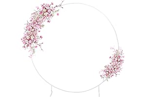 Round Backdrop Stand, 7.2FT Circle Wedding Arch for Ceremony