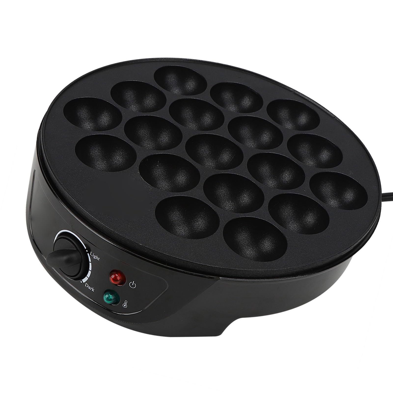 lyrlody Macchina per Takoyaki 18 Stampi Rotondi 750W Rivestimento Antiaderente