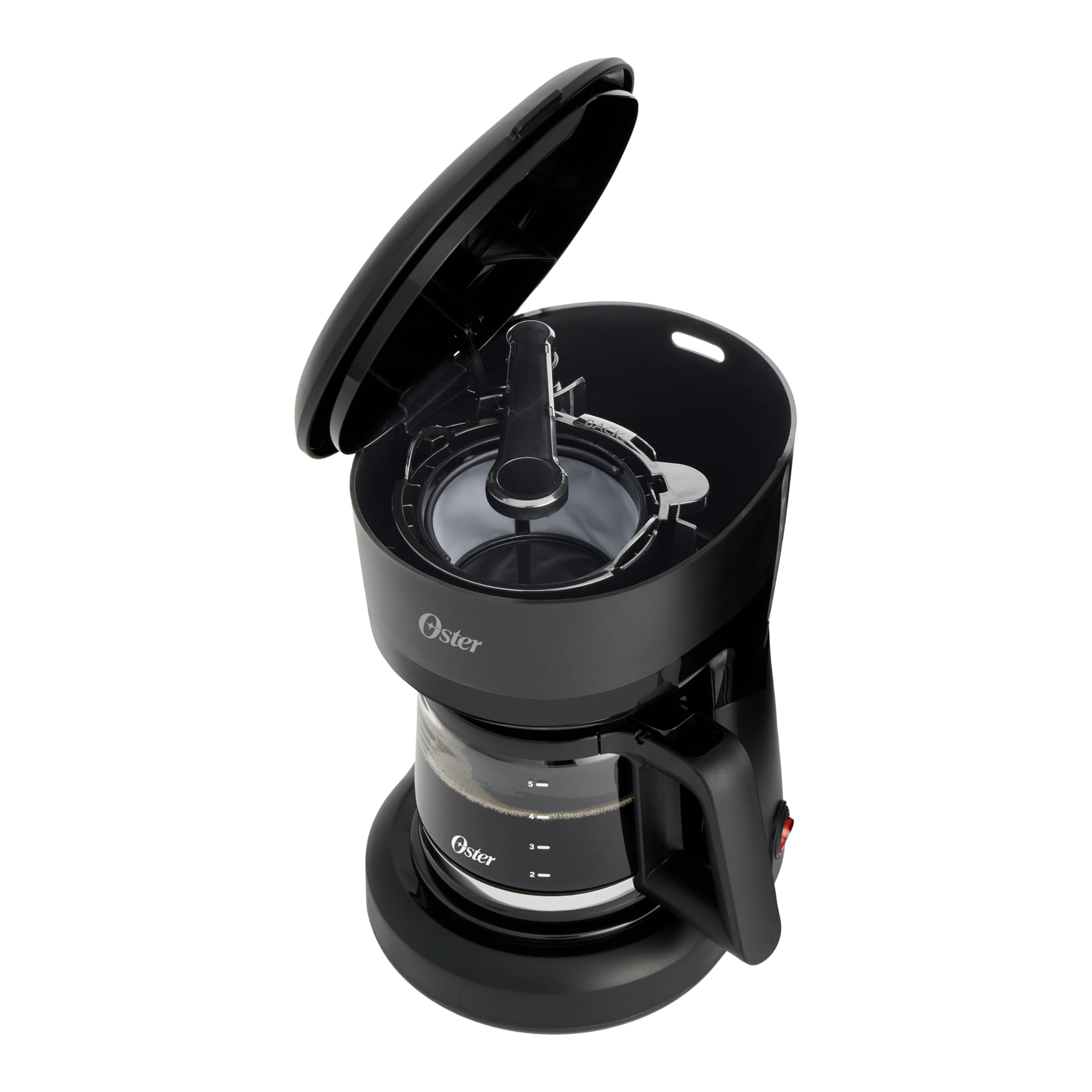 Oster Coffee Maker, 5 Cup Capacity with Reusable Filter, On/Off