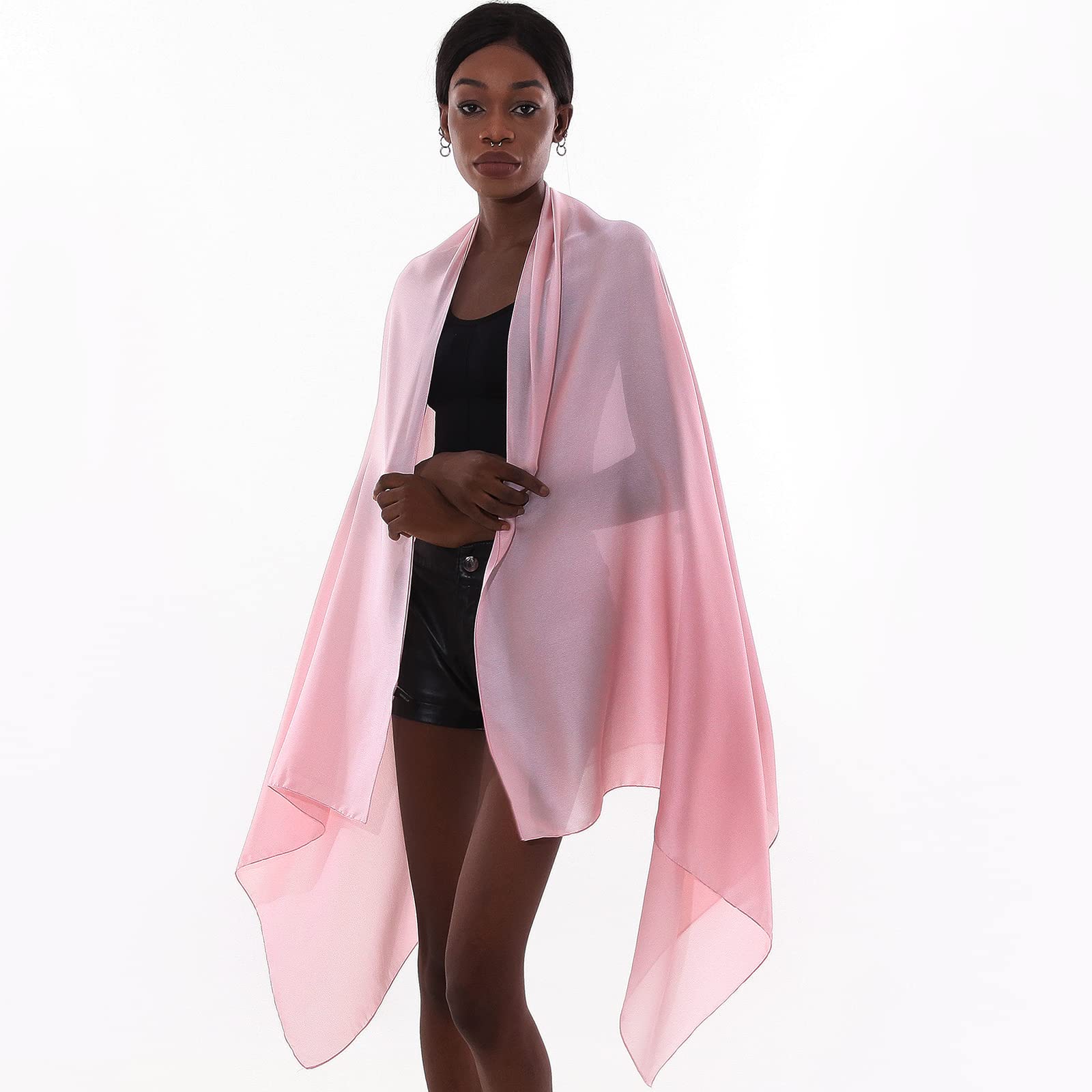 Sciarpa Donna Leggera Scialle Sciarpe Elegante Cerimonia Foulard Pashmina Scilla Stole Primavera Estate