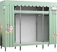 Vista 10 de large closets Portable Wardrobe Closet Thickened Steel Pipe Clothes Closet Saves Space Closets for Bedroom 145cm/165cm/201cm Cloth Closet