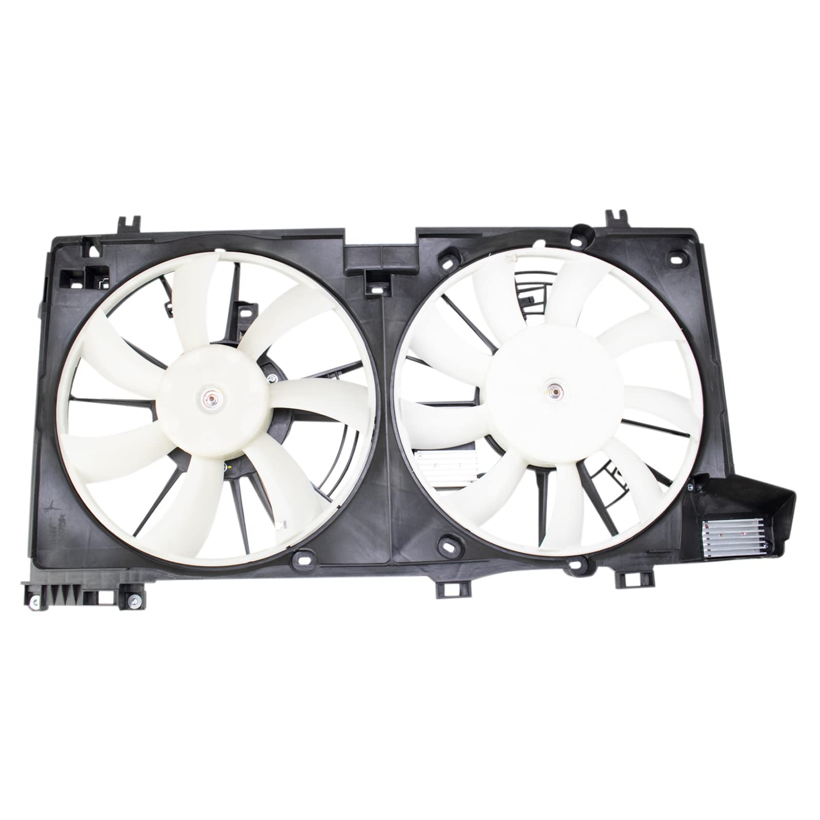 TRQ Radiator Dual Cooling Fan Assembly Compatible with 2015-2019 Subaru Legacy Outback SU3115136