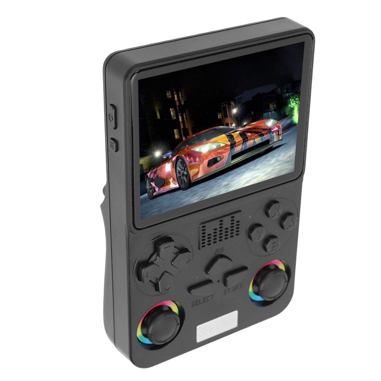 Generic Consola de Juegos Portátil Retro de 4 Pulgadas, 64 GB, Tarjeta de Memoria Incorporada, Consola de Juegos Portátil para Todas Las Edades (Black)