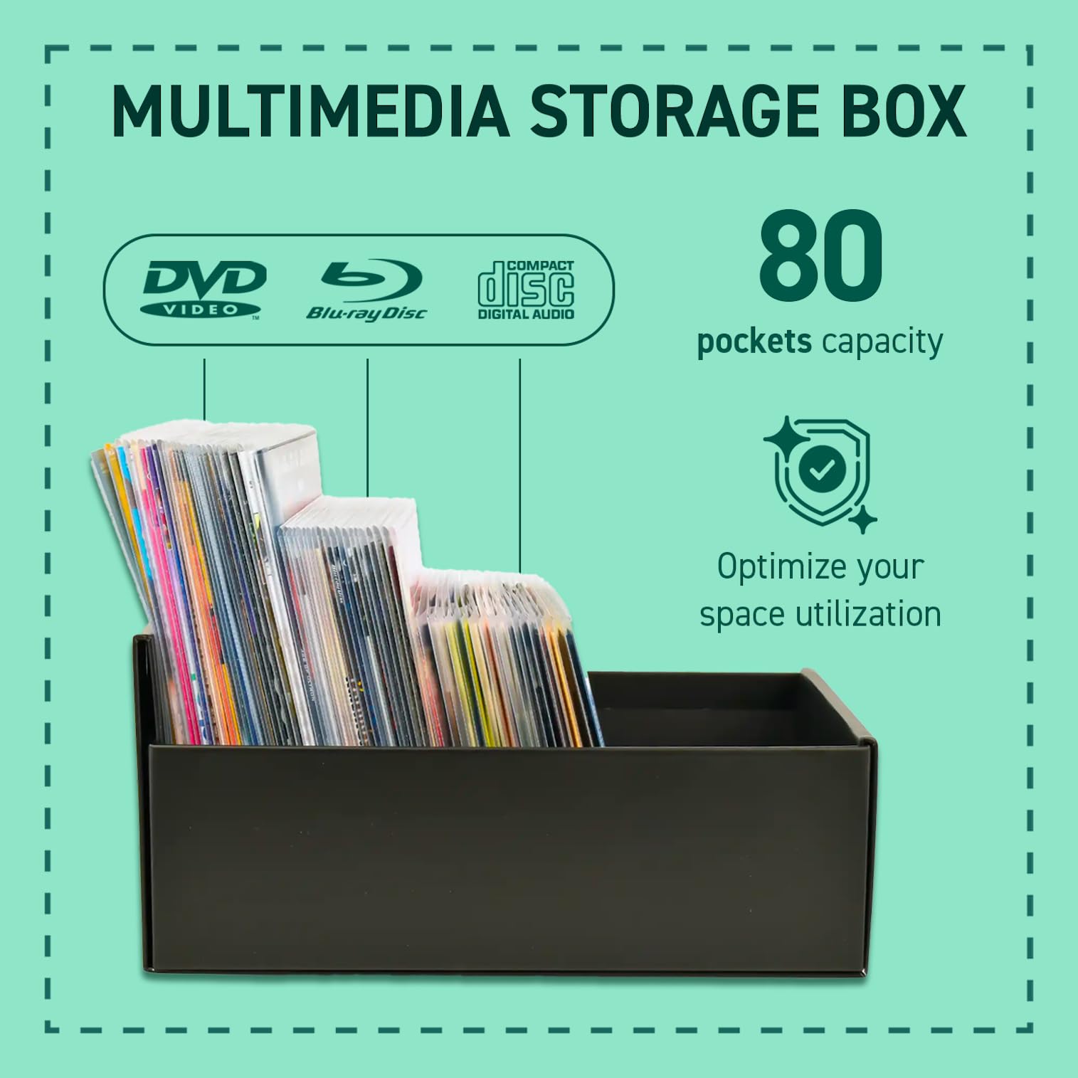 Amazon.com: Tarifold DJOIS Media Disc Storage Box - Durable