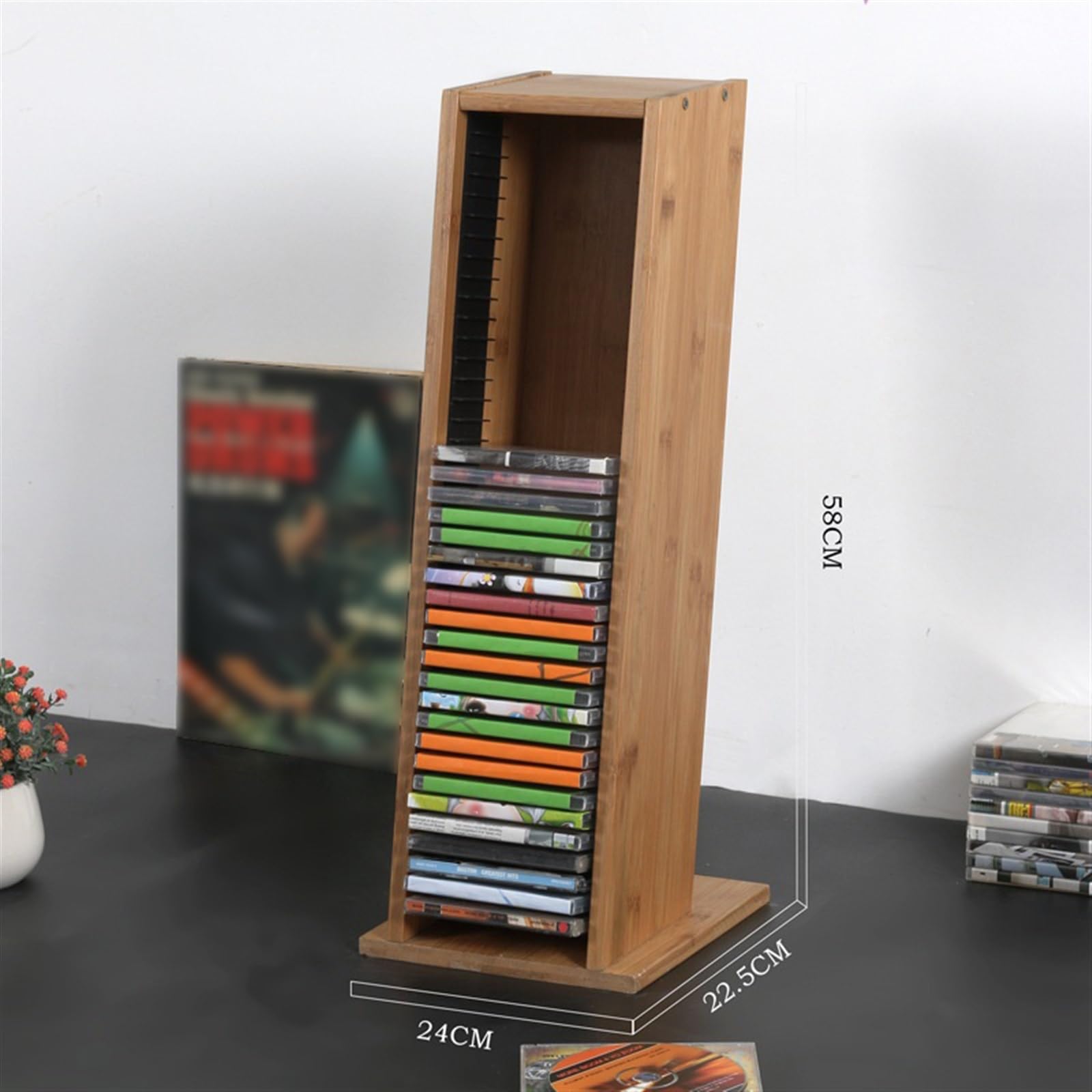 Ufficio Rack for dischi CD Disc Vinile di archiviazione Creativo Scaffale porta dischi