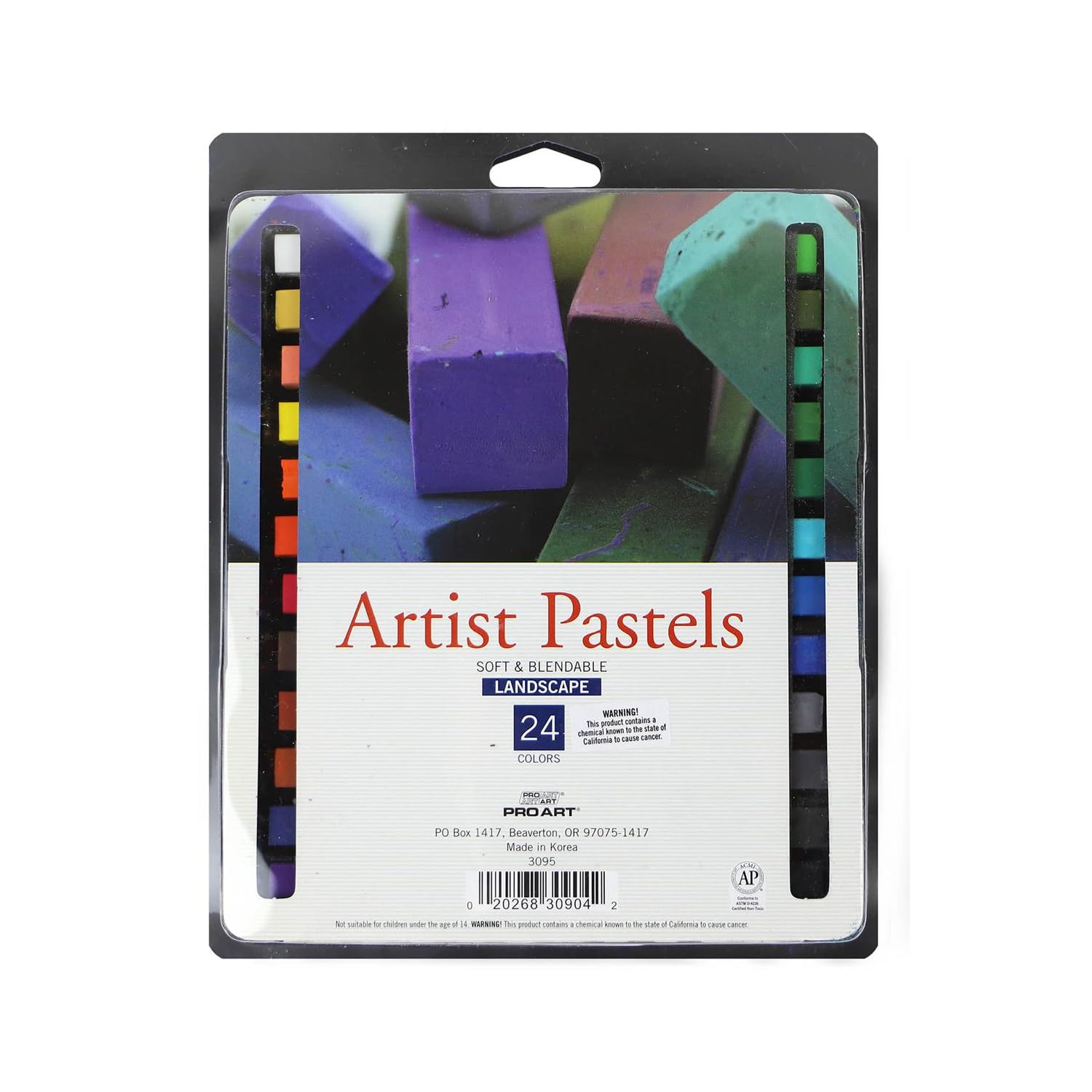 PRO ART Artist Pastel, 24 Landscape Color Set, Assorted