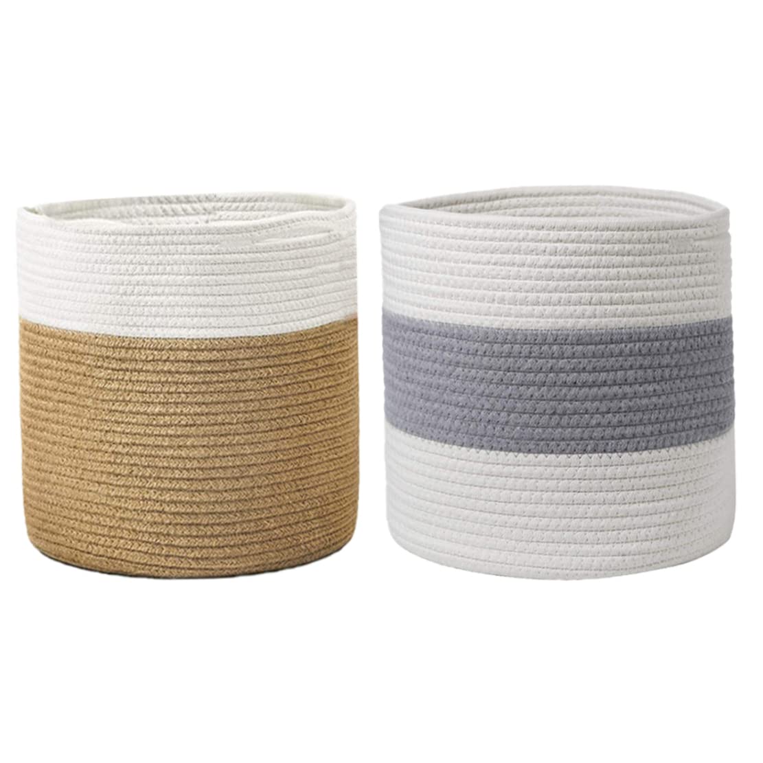 Panier de Plante tissé Panier de Jute Plante Plante Plante Paniers de Rangement tissé Panier de Rangement tissé Planteurs de Fleurs pour la Maison Plantes en Pot Style de décoration1