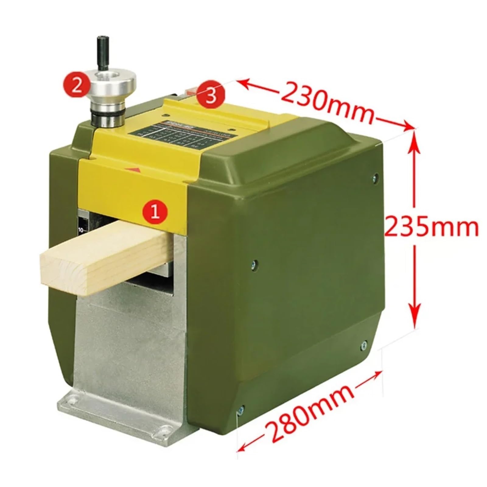 Elektryczna strugarka do obróbki drewna 6000 obr./min. Maszyna strugania Szerokość 80 mm Grubość 40 cięcia, Smooth-Cut Pro