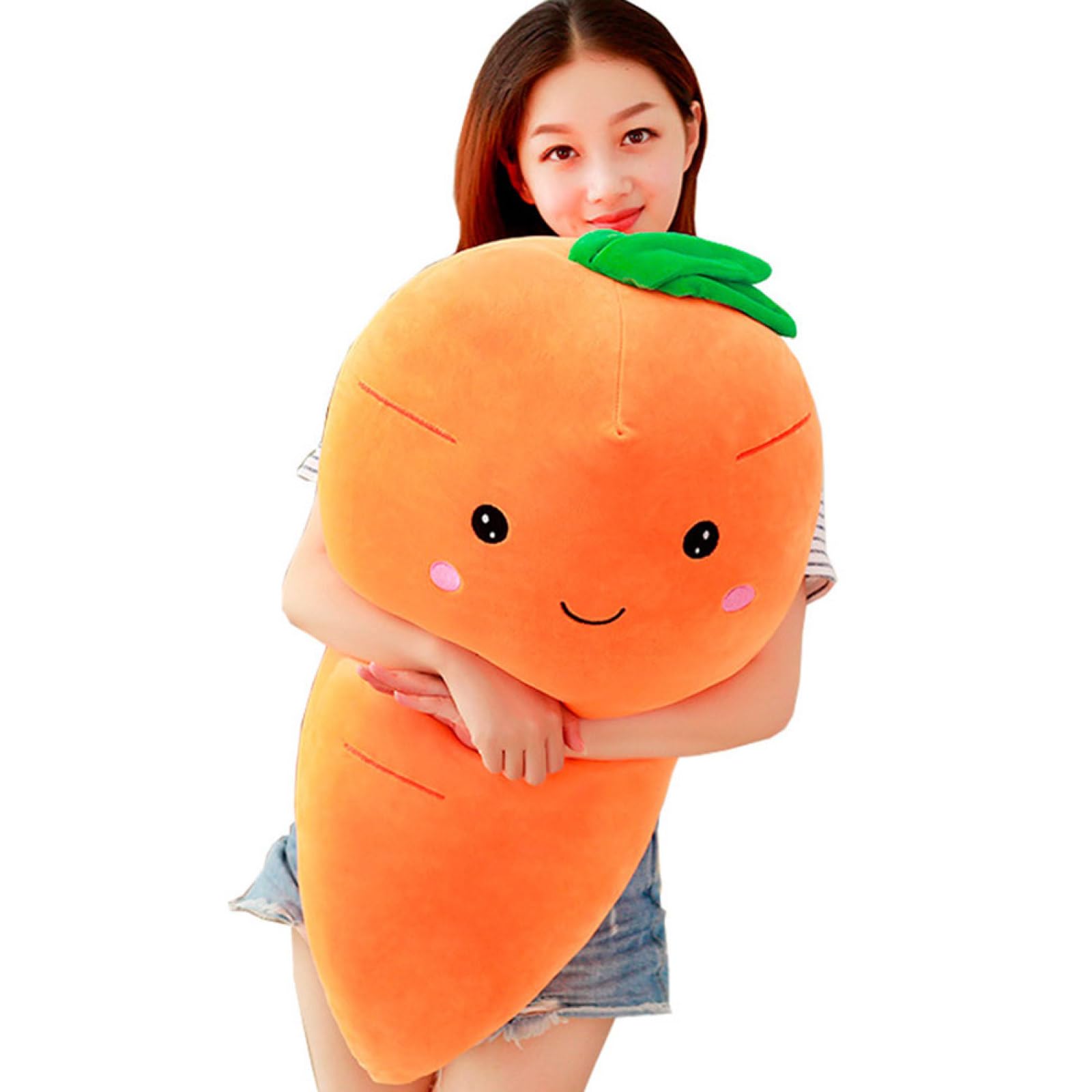 1 Pièce Coussin de Carotte Peluche Décoratif pour Canapé Oreiller pour Chambre et Salon Accessoire Original pour Maison Fêtes