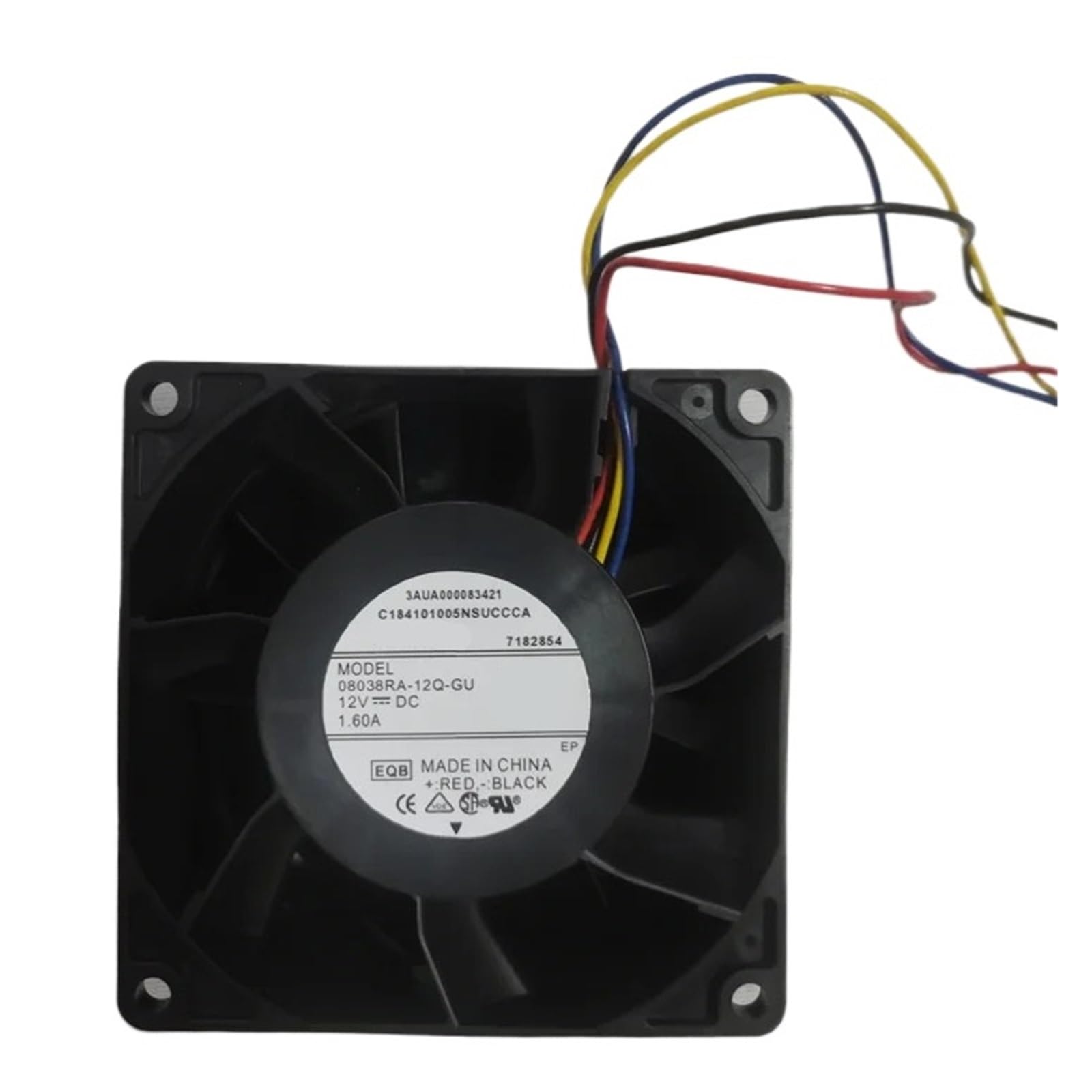 YMUGUEGH 8038 12V 80 * 80 * 38mm fan 08038RA-12Q-GU 4 wire cooling fan