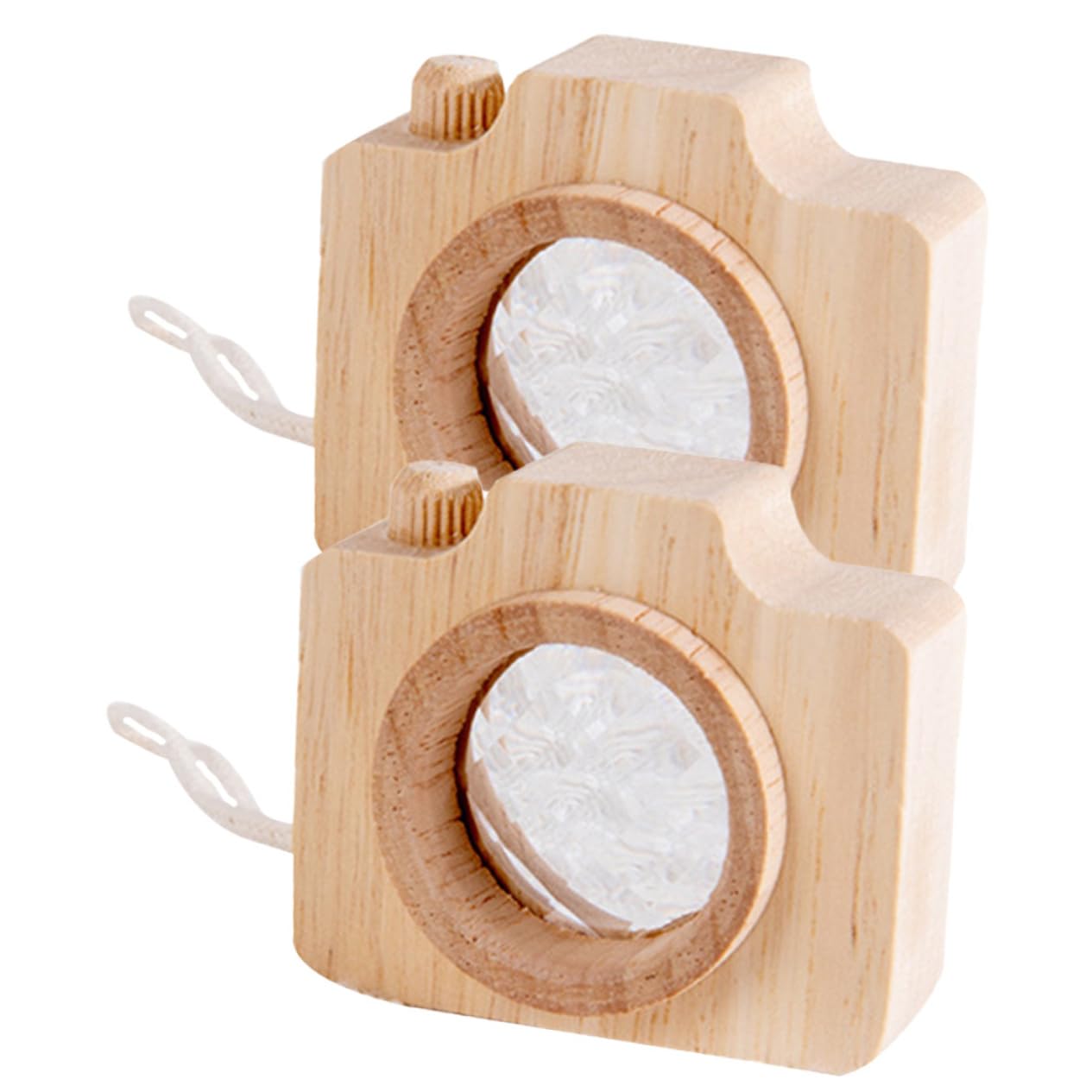 BESPORTBLE 2pcs Miniature Camera for Decorative Kaleidoscope Plaything Safe Wood Material Creative Learning and Imagination