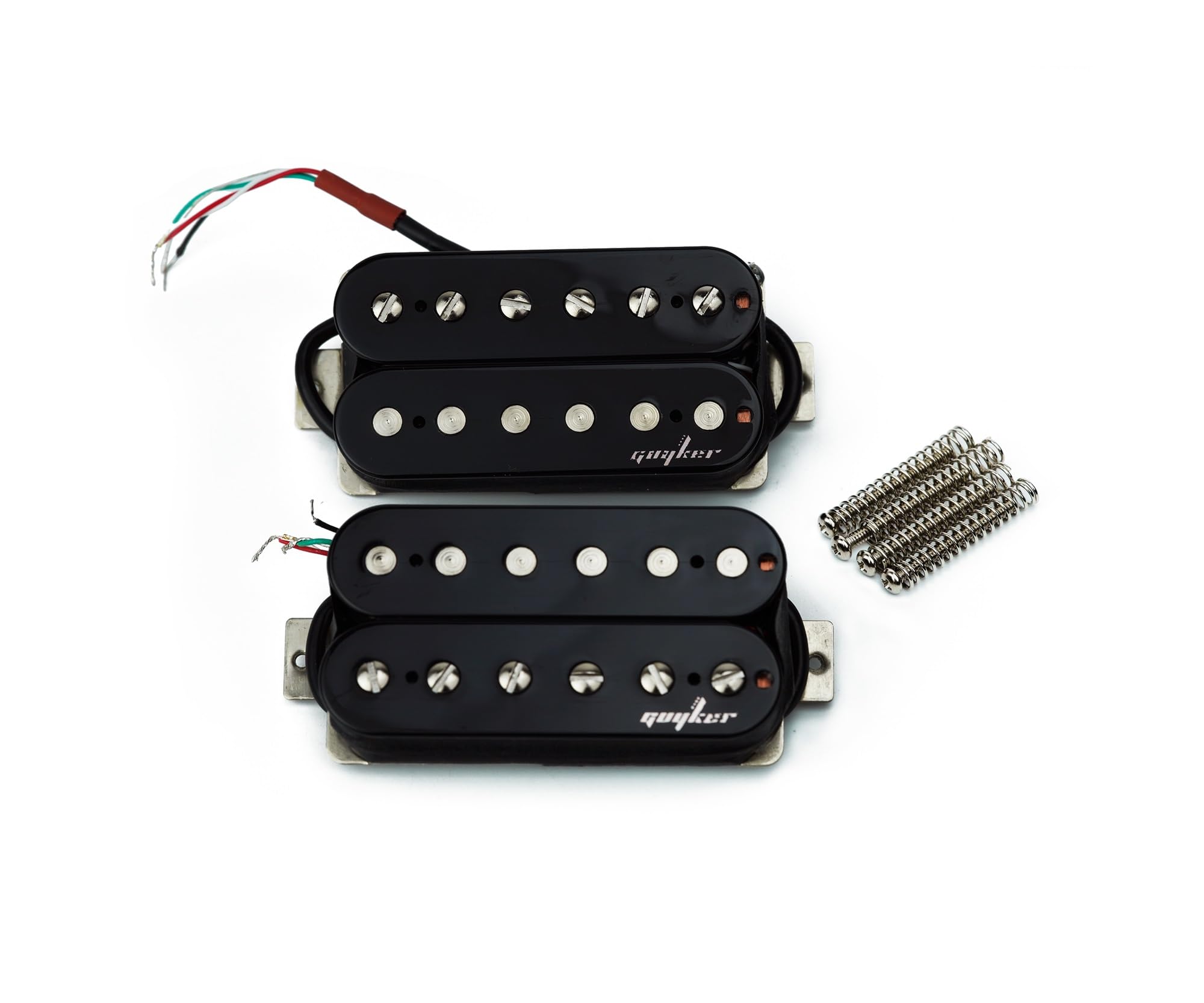 Guyker Alnico Tonabnehmer für E-Gitarre, Humbucker, 5 Hals/Steg, Doppelspulen, offenes Tonabnehmer-Set, Ersatzteil, HBA5-BK